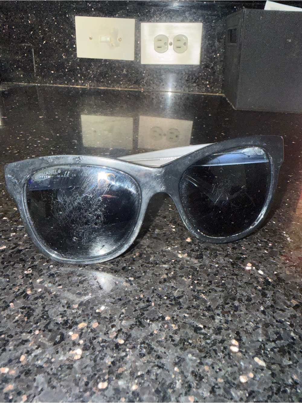 CHANEL Black Women's Sunglasses